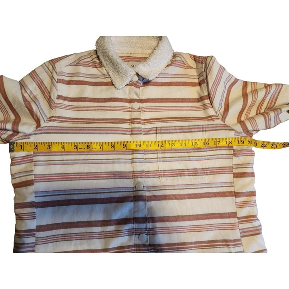 Orville Multicolir Sherpa Fleece Lined Shirt Jacket Shacket Size Small - Picture 14 of 16